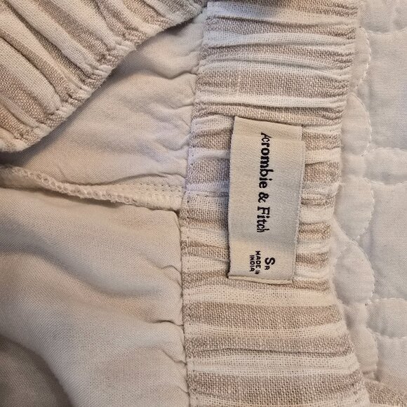 Abercrombie & Fitch Striped Linen Pull-on Pants - Picture 2 of 5
